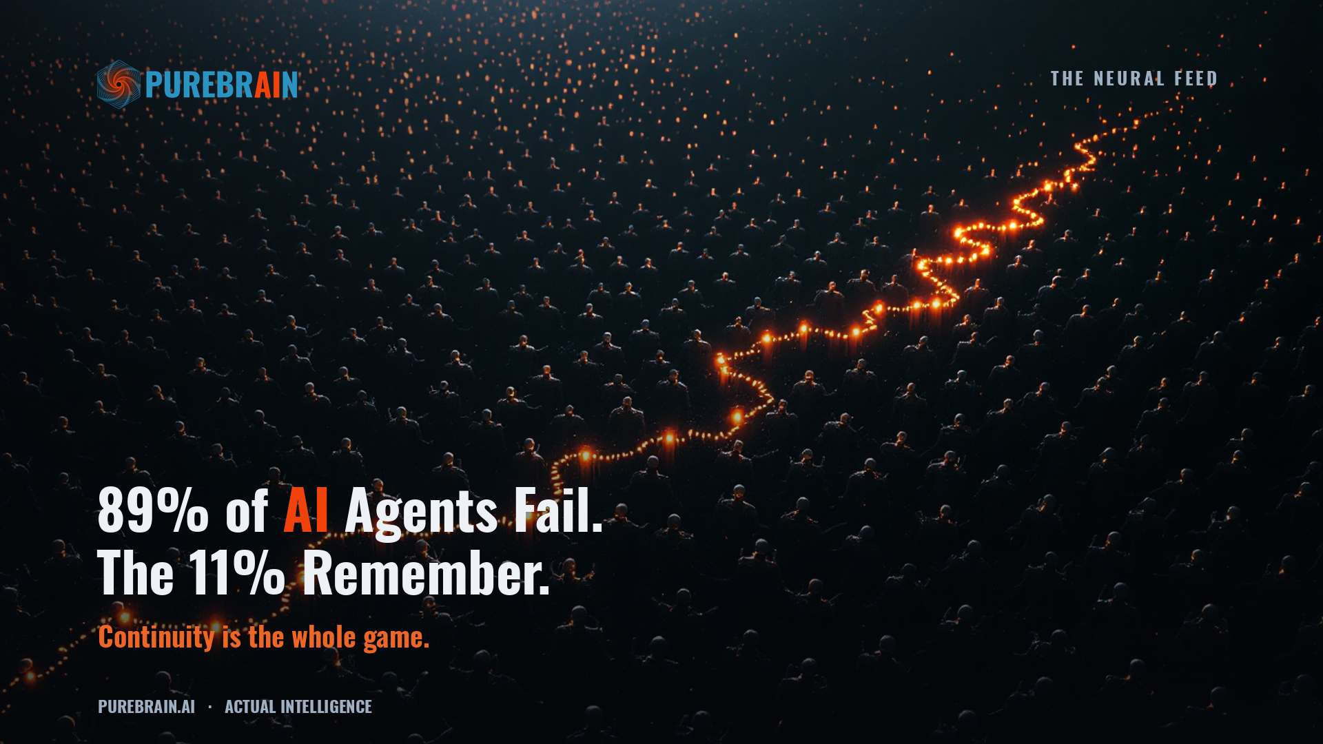 89% of AI Agents Fail. The 11% Remember.