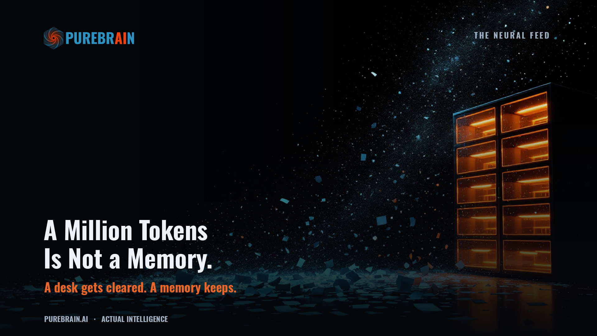 A Million Tokens Is Not a Memory.