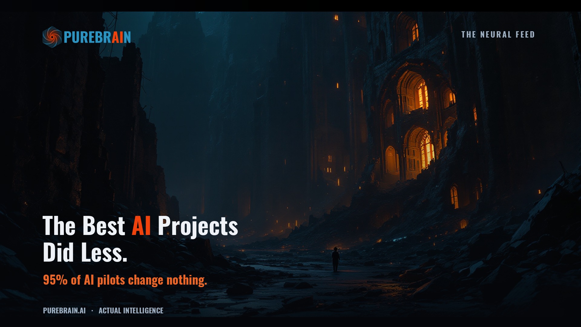 The Best AI Projects Did Less.